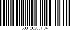 Código de barras (EAN, GTIN, SKU, ISBN): '5831202001.34'