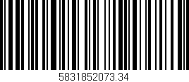 Código de barras (EAN, GTIN, SKU, ISBN): '5831852073.34'