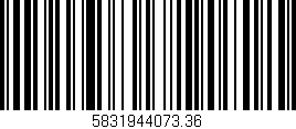 Código de barras (EAN, GTIN, SKU, ISBN): '5831944073.36'