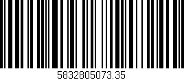 Código de barras (EAN, GTIN, SKU, ISBN): '5832805073.35'
