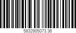 Código de barras (EAN, GTIN, SKU, ISBN): '5832805073.36'