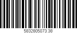Código de barras (EAN, GTIN, SKU, ISBN): '5832805073.38'