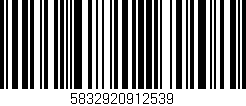 Código de barras (EAN, GTIN, SKU, ISBN): '5832920912539'