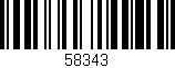 Código de barras (EAN, GTIN, SKU, ISBN): '58343'