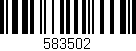 Código de barras (EAN, GTIN, SKU, ISBN): '583502'