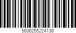 Código de barras (EAN, GTIN, SKU, ISBN): '5836255224138'