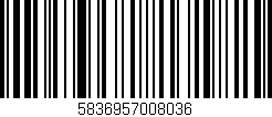 Código de barras (EAN, GTIN, SKU, ISBN): '5836957008036'