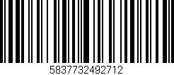 Código de barras (EAN, GTIN, SKU, ISBN): '5837732492712'
