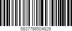 Código de barras (EAN, GTIN, SKU, ISBN): '5837786504928'