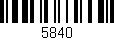 Código de barras (EAN, GTIN, SKU, ISBN): '5840'
