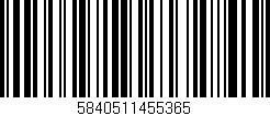 Código de barras (EAN, GTIN, SKU, ISBN): '5840511455365'