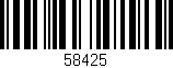 Código de barras (EAN, GTIN, SKU, ISBN): '58425'