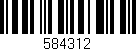 Código de barras (EAN, GTIN, SKU, ISBN): '584312'