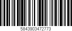 Código de barras (EAN, GTIN, SKU, ISBN): '5843903472773'