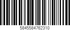 Código de barras (EAN, GTIN, SKU, ISBN): '5845584762310'