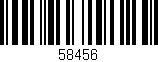 Código de barras (EAN, GTIN, SKU, ISBN): '58456'