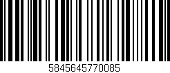 Código de barras (EAN, GTIN, SKU, ISBN): '5845645770085'