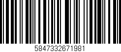 Código de barras (EAN, GTIN, SKU, ISBN): '5847332671981'