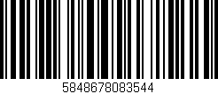 Código de barras (EAN, GTIN, SKU, ISBN): '5848678083544'