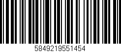 Código de barras (EAN, GTIN, SKU, ISBN): '5849219551454'