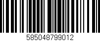 Código de barras (EAN, GTIN, SKU, ISBN): '585048799012'