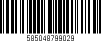 Código de barras (EAN, GTIN, SKU, ISBN): '585048799029'