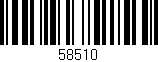 Código de barras (EAN, GTIN, SKU, ISBN): '58510'