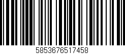 Código de barras (EAN, GTIN, SKU, ISBN): '5853676517458'