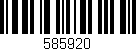 Código de barras (EAN, GTIN, SKU, ISBN): '585920'