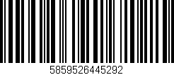 Código de barras (EAN, GTIN, SKU, ISBN): '5859526445292'