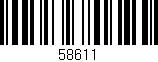 Código de barras (EAN, GTIN, SKU, ISBN): '58611'