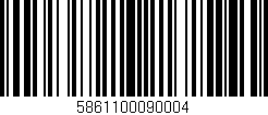 Código de barras (EAN, GTIN, SKU, ISBN): '5861100090004'