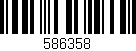 Código de barras (EAN, GTIN, SKU, ISBN): '586358'