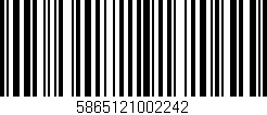Código de barras (EAN, GTIN, SKU, ISBN): '5865121002242'