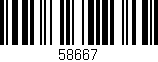 Código de barras (EAN, GTIN, SKU, ISBN): '58667'