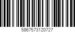 Código de barras (EAN, GTIN, SKU, ISBN): '5867573120727'