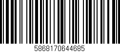 Código de barras (EAN, GTIN, SKU, ISBN): '5868170644685'
