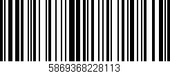 Código de barras (EAN, GTIN, SKU, ISBN): '5869368228113'