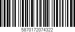 Código de barras (EAN, GTIN, SKU, ISBN): '5870172074322'