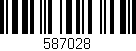 Código de barras (EAN, GTIN, SKU, ISBN): '587028'