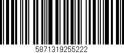 Código de barras (EAN, GTIN, SKU, ISBN): '5871319255222'