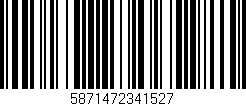 Código de barras (EAN, GTIN, SKU, ISBN): '5871472341527'