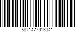 Código de barras (EAN, GTIN, SKU, ISBN): '5871477816341'