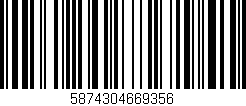 Código de barras (EAN, GTIN, SKU, ISBN): '5874304669356'