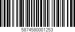 Código de barras (EAN, GTIN, SKU, ISBN): '5874580001253'