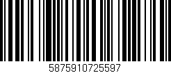 Código de barras (EAN, GTIN, SKU, ISBN): '5875910725597'