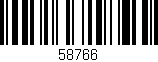 Código de barras (EAN, GTIN, SKU, ISBN): '58766'