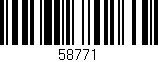 Código de barras (EAN, GTIN, SKU, ISBN): '58771'