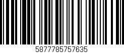 Código de barras (EAN, GTIN, SKU, ISBN): '5877785757635'