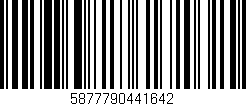 Código de barras (EAN, GTIN, SKU, ISBN): '5877790441642'